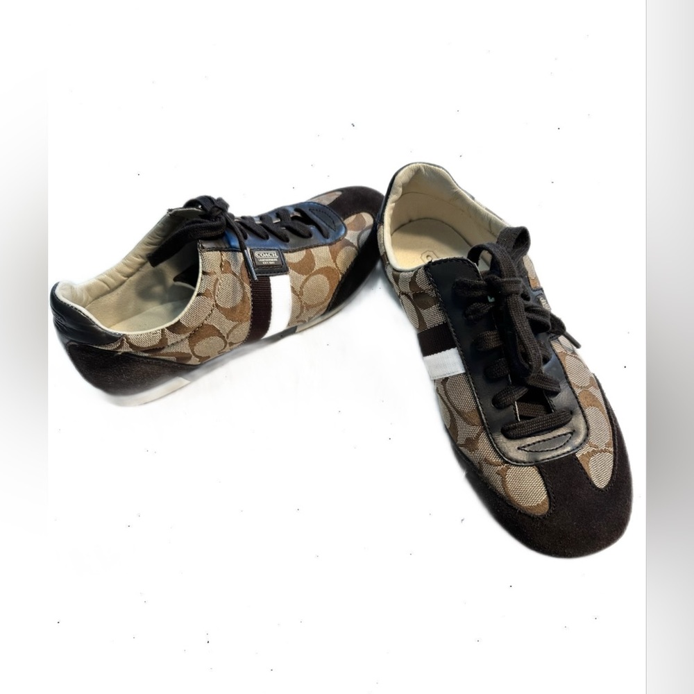 Coach Joss shoes, Women’s size 8M pre-owned Coach sneakers Tennis Shoes Brown